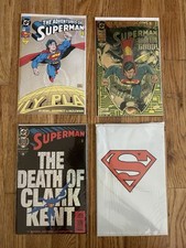 Superman #82 Reign of Supermen Lote De 5 DC Comics Death of Clark Kent & Magazine comprar usado  Enviando para Brazil