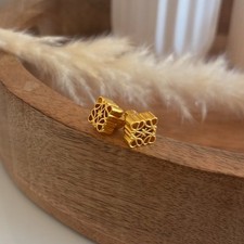 Gold mooncake earrings for sale  NEWCASTLE UPON TYNE