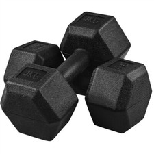 2x4kg dumbbells hex for sale  IPSWICH
