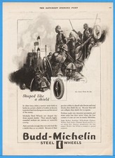 1922 Michelin rodas de aço pneus Wetterston arte lutadores antigos escudo espada anúncio, usado comprar usado  Enviando para Brazil