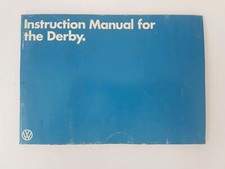 Derby owners handbook for sale  SOUTHAMPTON