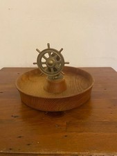 Vintage wooden brass for sale  HOLYWELL