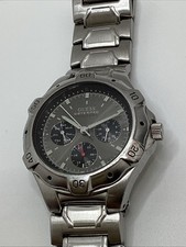 Guess Waterpro relógio cronógrafo masculino aço inoxidável nova bateria funciona! comprar usado  Enviando para Brazil