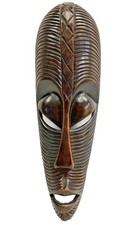 RARE ANCIEN MASQUE AFRICAIN SCULPTURE FIGURINE EN WENGE SIGNE MAYOLA CONGO 1950 na sprzedaż  Wysyłka do Poland