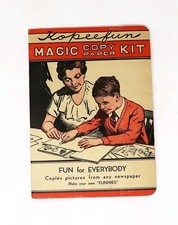 Kit de papel de cópia mágica Kopeefun vintage 1935, MFG Co. Engraçados de transferência comprar usado  Enviando para Brazil