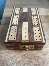 Wooden cribbage board for sale  FELTHAM