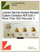 Luxman Manuales de Servicio Manuales del Propietario Enorme Mega Colección Audio Computadora DVD segunda mano  Embacar hacia Argentina