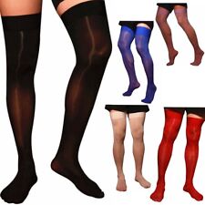Herren Glänzend Strümpfe Halterlose Nylonstrümpfe Overknee Socken Kniestrümpfe comprar usado  Enviando para Brazil
