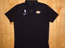 Usado, Camisa polo masculina NIKE LOS ANGELES LAKERS preta EDIÇÃO DE DECLARAÇÃO Coaches DRI-FIT comprar usado  Enviando para Brazil