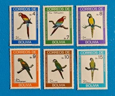 BOLIVIA 1981 MACAWS 6v part set - PARROT - bird stamps MNH comprar usado  Enviando para Brazil