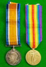 Ww1 medal pair for sale  BICESTER
