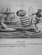 Cartoon 1862 feast d'occasion  Expédié en Belgium