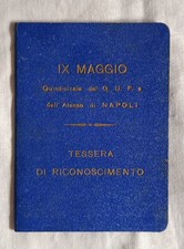 Tessera gruppi universitari usato Tessera gruppi universitari usato  Napoli