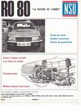 Catalogue brochure nsu d'occasion  Palaiseau