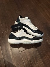 Sapato masculino Air Jordan 11 reto baixo iridescente GS tamanho 6Y verde 528896-145, usado comprar usado  Enviando para Brazil