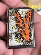 Butterfly zippo lighter for sale  RUGBY