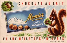 Buvard chocolat menier d'occasion Buvard chocolat menier d'occasion  Oye-Plage