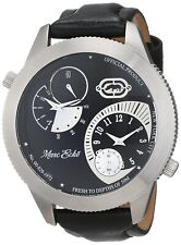 Usado, Relógio redondo masculino MARC ECKO E12522G1 duplo tempo preto 48mm aço inoxidável #37 novo comprar usado  Enviando para Brazil
