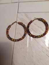 Creoles perles multicolores d'occasion  Cagnes-sur-Mer