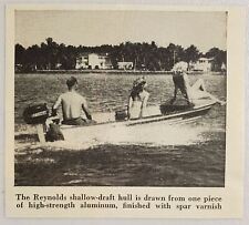 Foto de revista 1949 Reynolds casco rascunho raso barcos motor de popa Mercury comprar usado  Enviando para Brazil