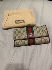 Conjunto de Carteira Gucci Ophidia Bege Vermelho Monograma Apenas com Bolsa de Pó comprar usado  Enviando para Brazil