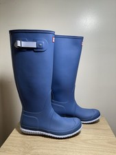Botas de chuva Hunter originais altas impermeáveis azul fosco amarelo novas sem caixa tamanho 10 comprar usado  Enviando para Brazil