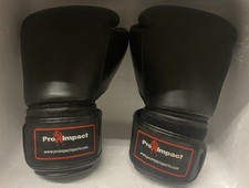 Luvas de boxe Pro Impact 14 oz pretas (MMA, Sparring, Muay Thai, combate) , usado comprar usado  Enviando para Brazil