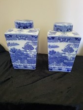 Pair blue willow for sale  STOCKTON-ON-TEES