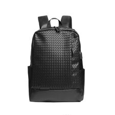 Mochila de couro masculina tendência moda grande capacidade textura tecida, usado comprar usado Mochila de couro masculina tendência moda grande capacidade textura tecida, usado comprar usado  Enviando para Brazil