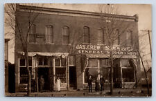 Vintage RPPC Clearfield IA Jas. Crew Son's Merchandise mercado de carne dentista S6 comprar usado  Enviando para Brazil