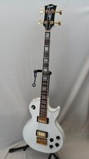 Greco EGB85 Ouro Branco Hardware 1990 LP Tipo Escala Curta E.Bass Guitarra MIJ comprar usado  Enviando para Brazil