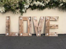 Upcycled love light for sale  LONDON