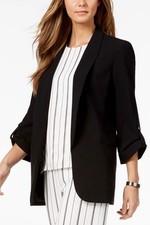 WARDROBE Feminino Preto Manga 3/4 Frente Aberta Midi-Jaqueta Tamanho XXL comprar usado  Enviando para Brazil