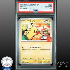 Używany, PSA 10 Pikachu 020/M-P McDonald's Happy Set Promo 2025 Karta Pokemon japońska na sprzedaż  Wysyłka do Poland