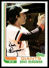 1982 Topps beisebol vintage quase perfeito+ Dave Bergman San Francisco Giants #498 comprar usado  Enviando para Brazil