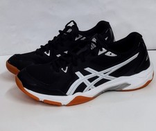 Usado, Tamanho 10.5 - ASICS Gel Rocket 10 Sapatos de Corte Indoor Preto Branco 🔥 comprar usado  Enviando para Brazil