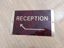 Targa ottone reception usato  Meran
