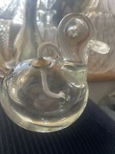 Glass clear duck for sale  NANTWICH
