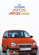 Hyundai Atos Prime Prospekt 2001 5/01 D brochure prospectus catalogus catalogo comprar usado  Enviando para Brazil