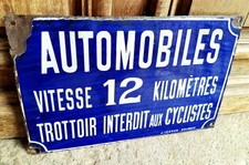 Plaque émaillée utilité d'occasion  Laudun-l'Ardoise