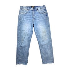 Używany, Wrangler Jeans Mens Size 34W Blue Denim Spencer Distressed Retro Casual Boho na sprzedaż  Wysyłka do Poland