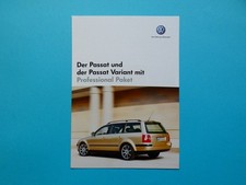 Prospekt / Katalog - VW Passat / Variant B5 - Professional Paket - 08/04 comprar usado  Enviando para Brazil