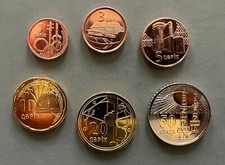 Azerbejdżan 2021/2023 AU/UNC Nowy typ Pełny zestaw monet 1 - 50 qapic. 6 monet. Nowy! na sprzedaż  Wysyłka do Poland