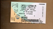 Unused ticket liverpool for sale  LONDON