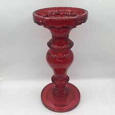 Castiçal grande de vidro vermelho decorativo sem marca 24 cm A (H4) NS#8672 comprar usado  Enviando para Brazil