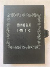 Vintage monogrammer templates for sale  Marshfield