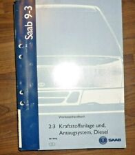 Saab werkstatthandbuch kraftst gebraucht kaufen  Vilshofen an der Donau