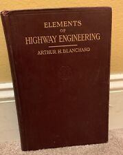 1915 ELEMENTS OF HIGHWAY ENGINEERING VINTAGE CIVIL MECHANICAL SCIENCE BOOK (q5) segunda mano  Embacar hacia Argentina