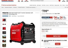 Gas power inverter for sale  Custer City