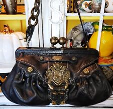 Bolso de Mano Vintage Juicy Couture Y2K Cuero Negro Royal Scottie Perro Corona Tachuelas segunda mano  Embacar hacia Argentina